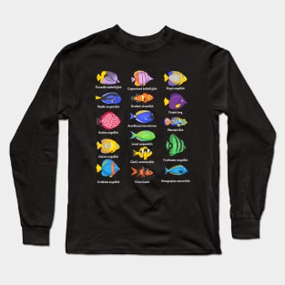 Fishkeeping Fish Species Types Of Aquarium Fish Long Sleeve T-Shirt